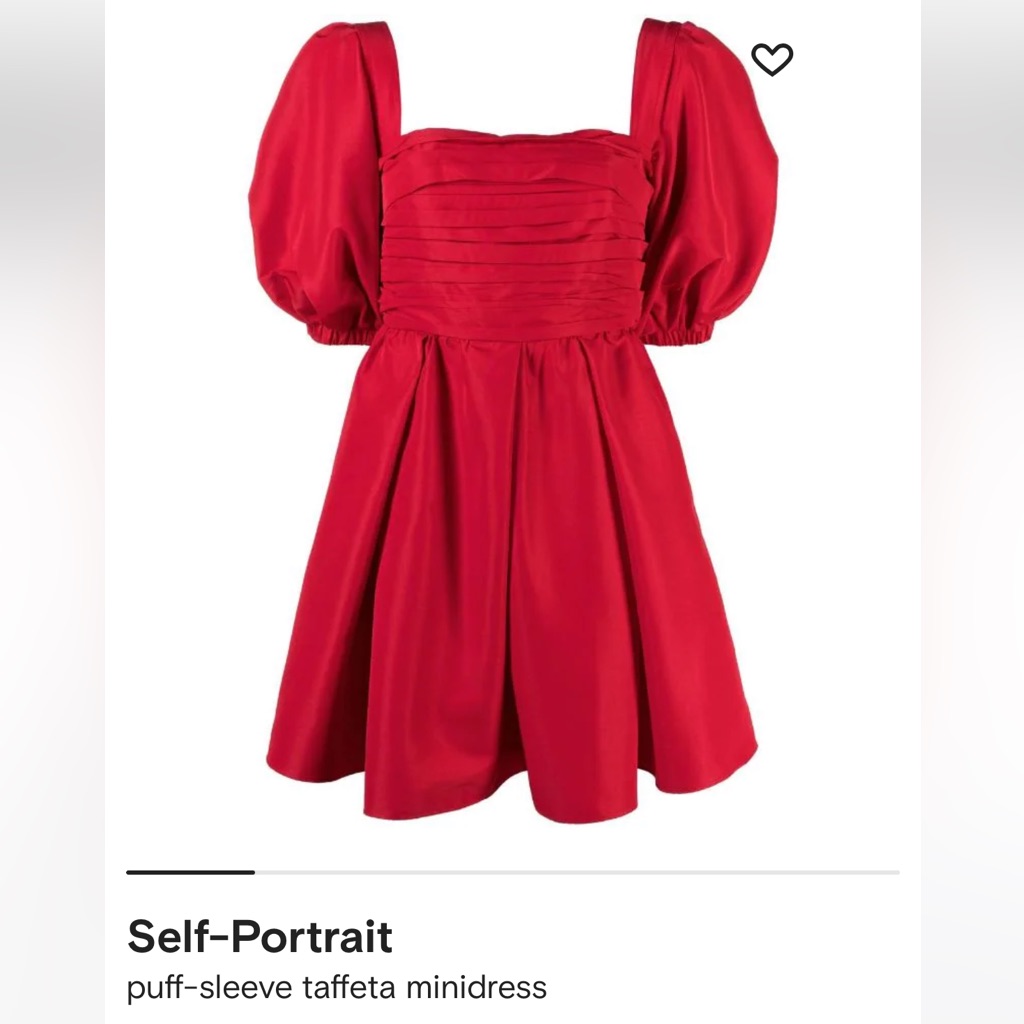 Self Portrait Red Mini Dress